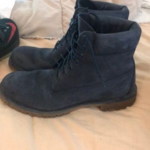 Limited edition Navy blue Timberlands sz 13